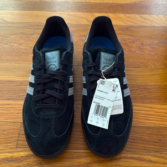 New! Adidas Samba ADV black/grey size 10 1/2 - Picture 2 of 5